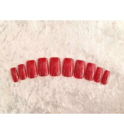High-Class - Breite Passform lang - Farbe: Red Glitter, Kosmetik & Accessoires