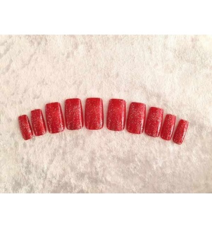 High-Class - Wide fit long - Color: Red Glitter