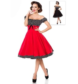 Swing dress off-the-shoulder, clothing