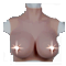 Silicone breasts as a bra, as a torso